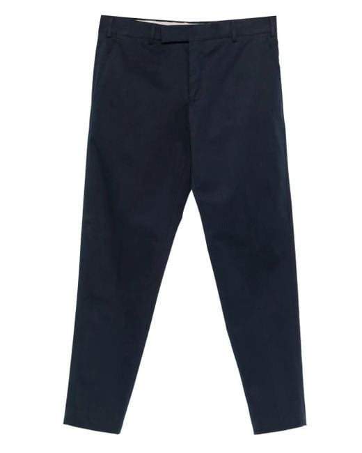 Pantalones rectos con pinzas PT Torino de hombre de color Blue