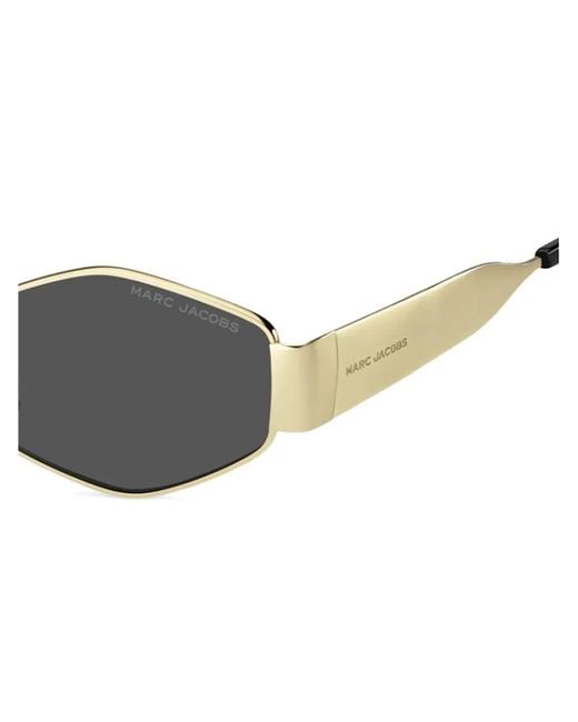 Marc Jacobs Gray Geometric-Frame Sunglasses