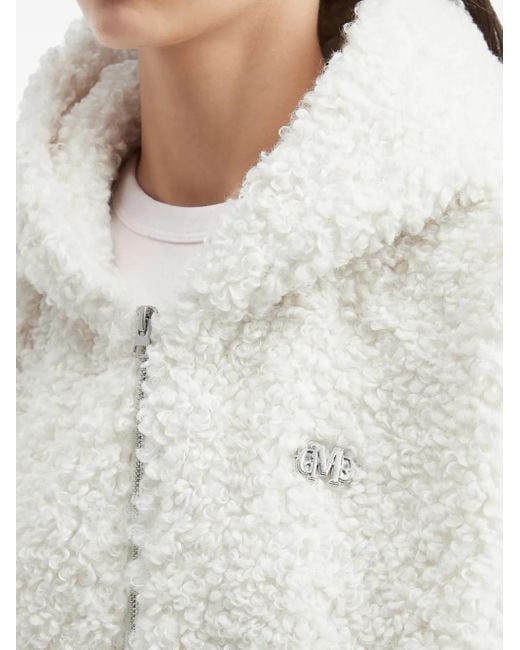 Musium Div. White Hooded Zip Jacket