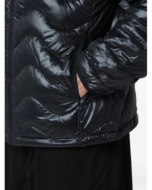 Purple Mountain Observatory Gray Hooded Quilted Jacket for men