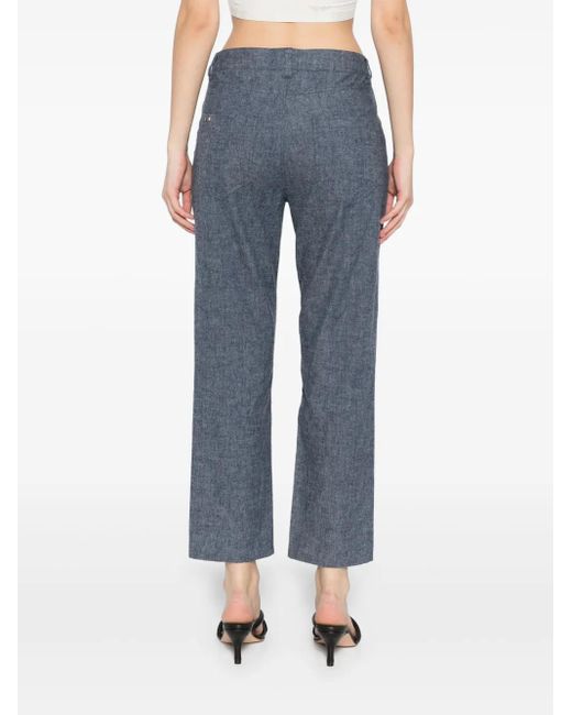 Herno Jeans Met Drukknoopsluiting in het Blue