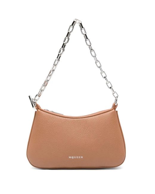 Alexander McQueen White Mini Schultertasche mit T-Riemen