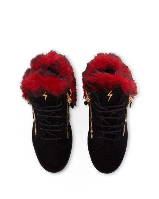 Giuseppe Zanotti Red Kriss Winter Sneakers