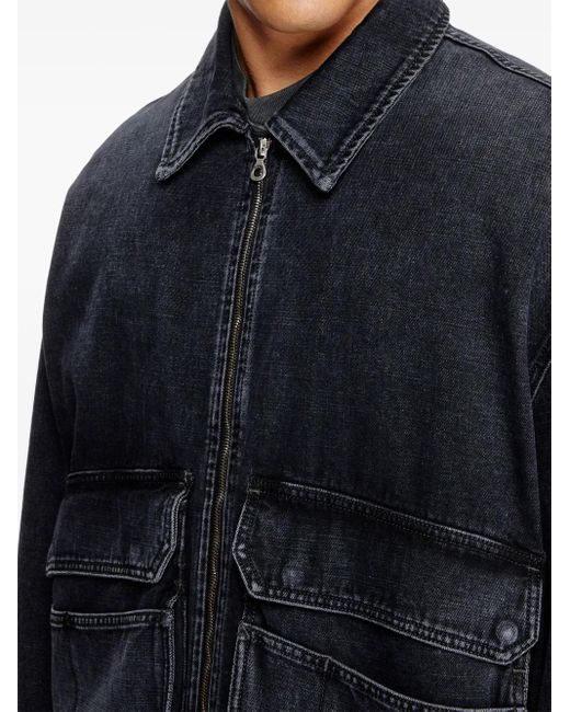 DIESEL Blue D-Kurz Denim Jacket