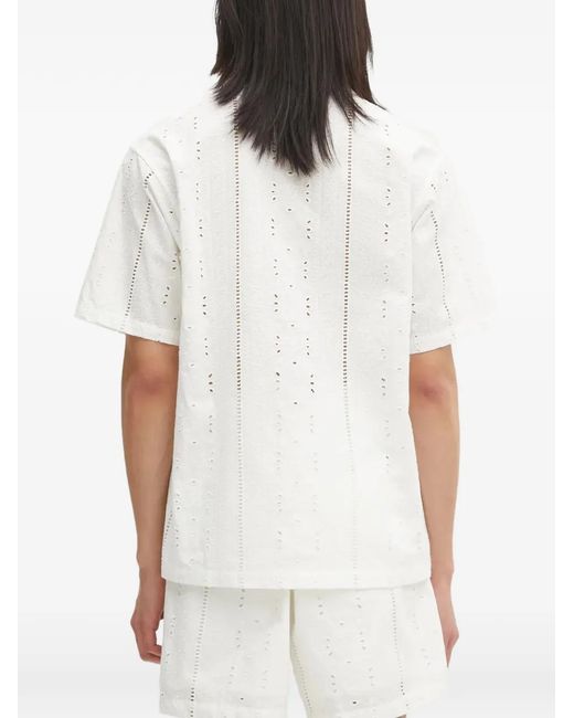 A Bathing Ape White Broderie-Anglaise Shirt for men