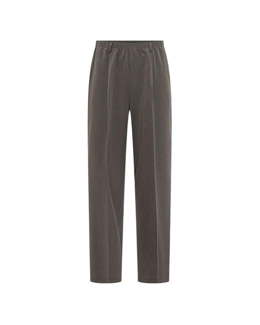 Cellar Door Gray Ezio Pleated Trousers for men