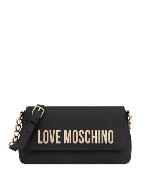 Love Moschino Black Sac Porté Épaule À Détail De Chaîne