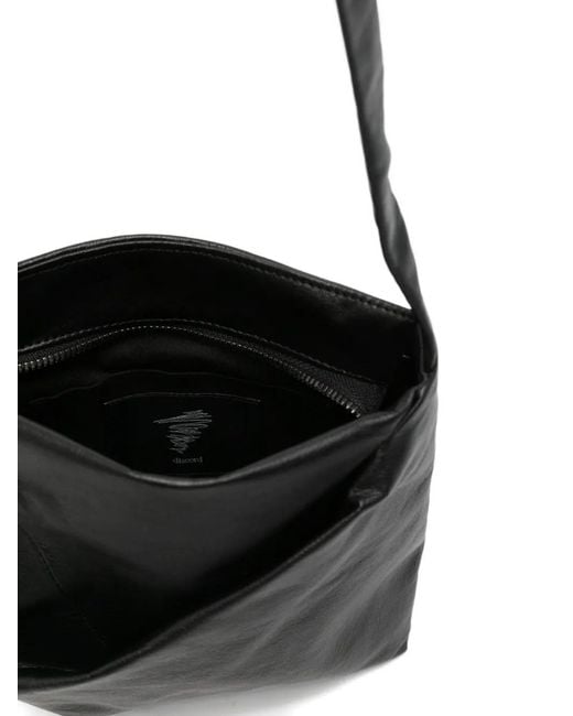 Discord Yohji Yamamoto Black Leather Cross Body Bag