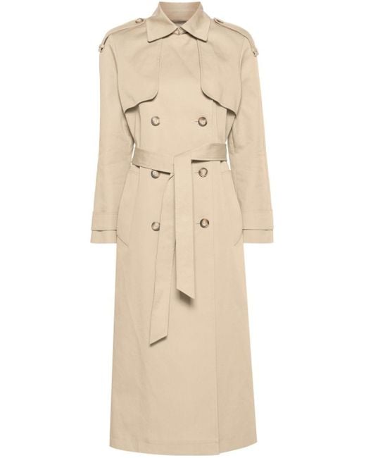 IVY & OAK Natural Double-breasted Trench Coat