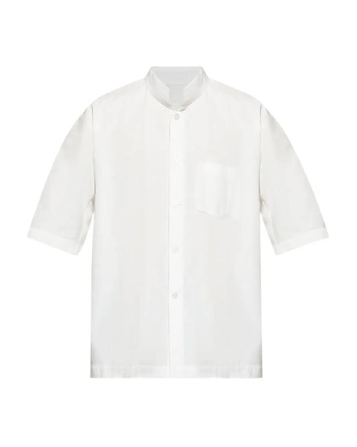 Homme Plissé Issey Miyake White Streamline Shirt for men