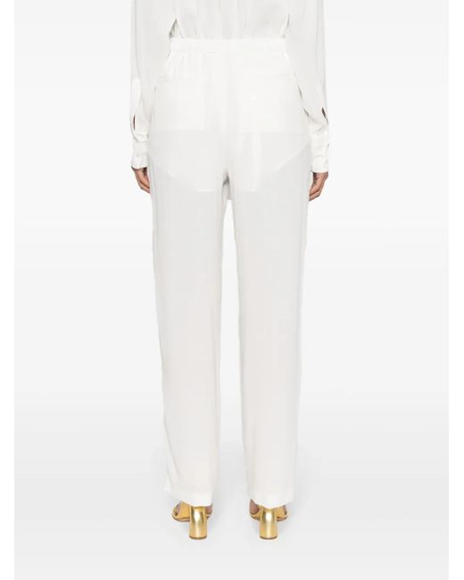 Fabiana Filippi White Elastic Pants