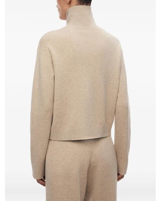 12 STOREEZ Natural Tetris Button-Up Cardigan