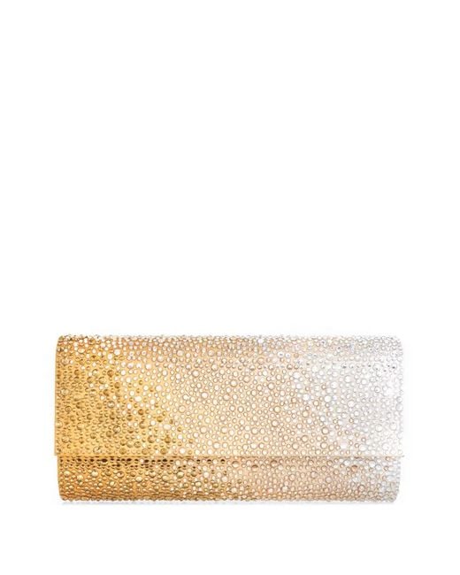 Judith Leiber Natural Perry Clutch Bag