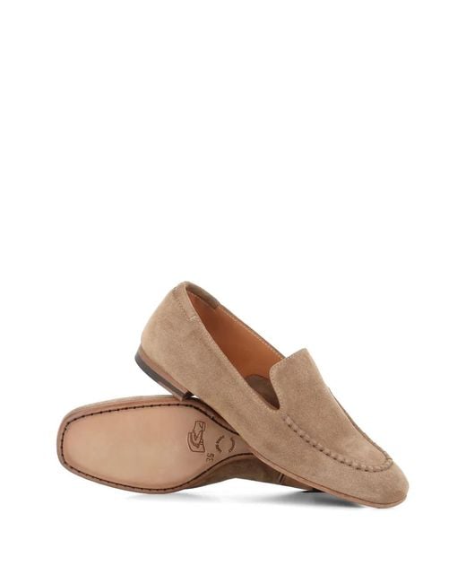 Alberto Fasciani Brown Lily Suede Loafers