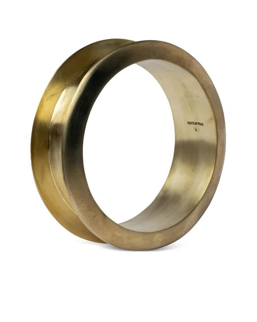 Parts Of 4 Metallic Portal Bangle Bracelet