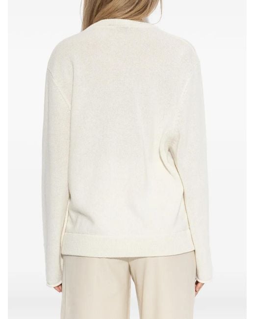 IRO Gebreide Trui Met V-Hals in het White