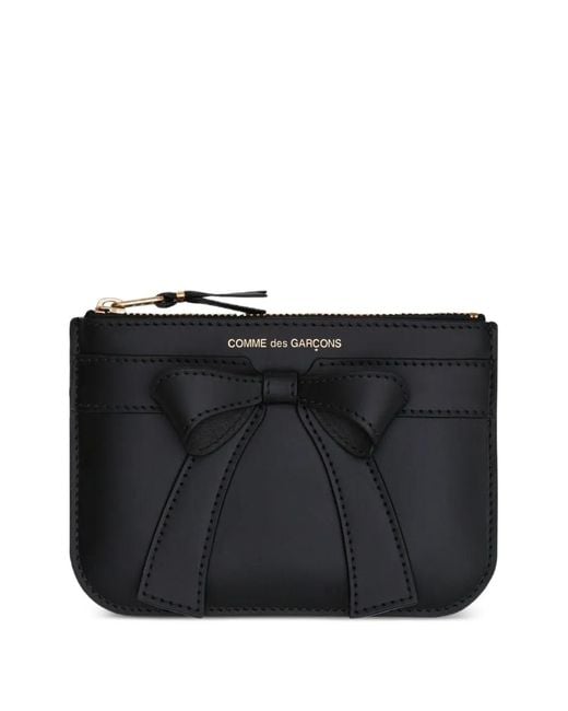 Comme des Garçons Black Big Bow Leather Wallet
