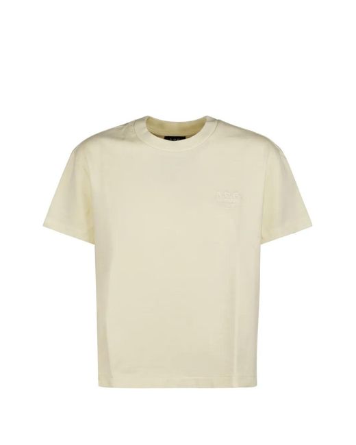 A.P.C. Natural Embroidered T-Shirt