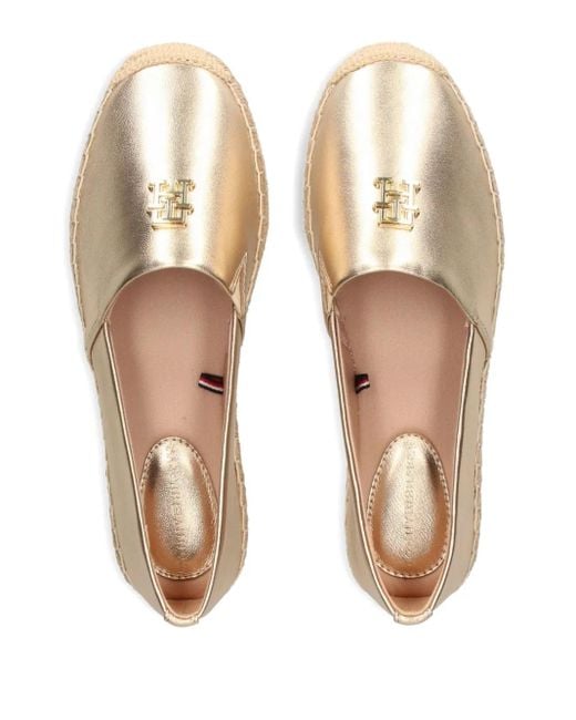 Tommy Hilfiger Metallic Leather Espadrilles