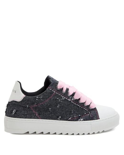 NUMERIS Black Atelier Denim Sneakers for men