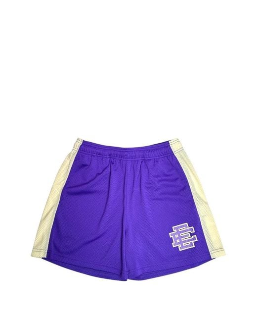 Eric Emanuel Purple Logo-Print Shorts for men