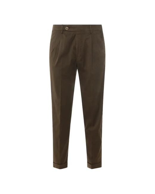 GTA IL PANTALONE Gray Buttoned Trousers for men