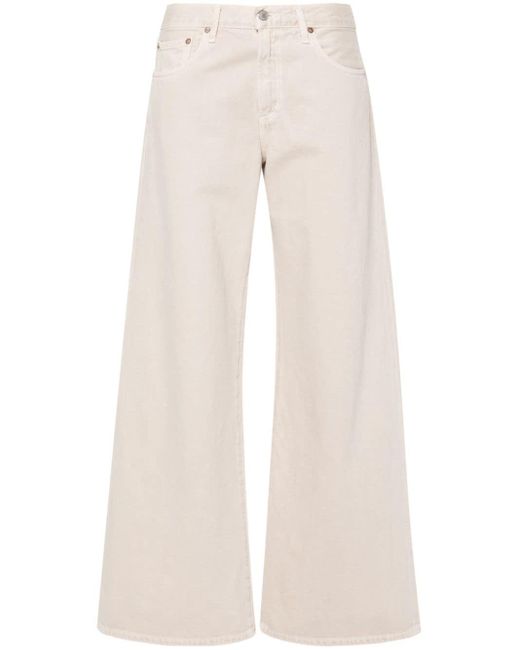 Agolde Natural Low-Rise Flared Clara Jeans