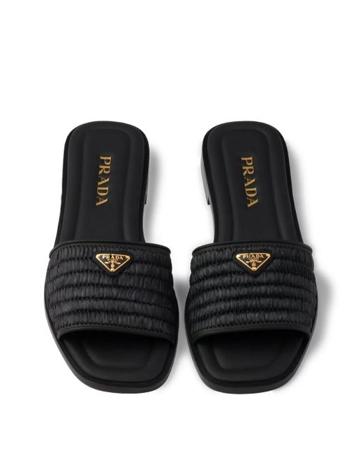 Prada Black Ciabatte