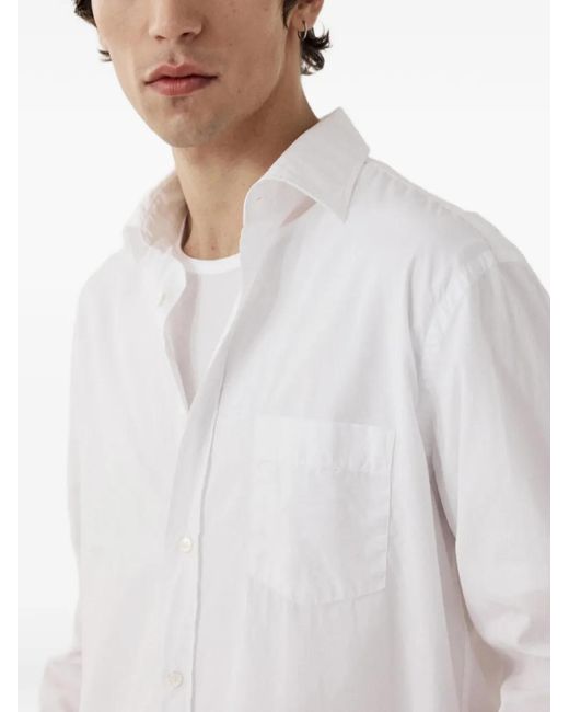 Hartford White Paul Pocket Shirt for men