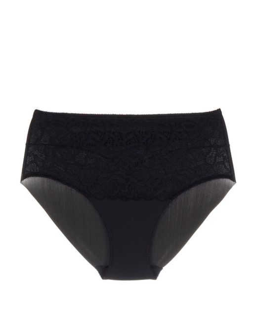 Wacoal Raffine Control Briefs in Black Lyst
