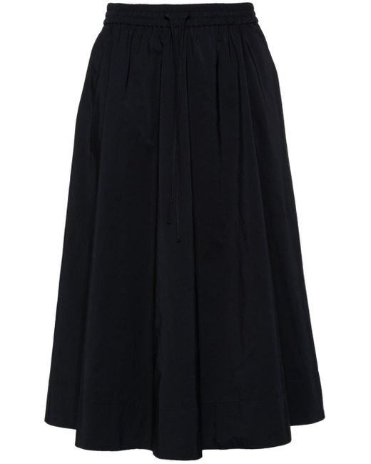 Essentiel Antwerp Black A-line Midi Skirt