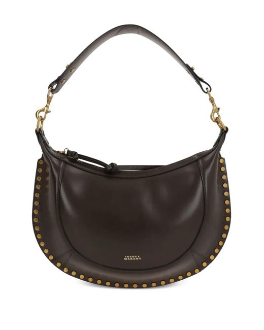 Isabel Marant Black Naoko Leather Top-Handle Shoulder Bag