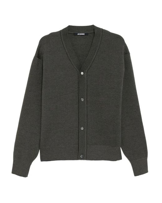 Jacquemus Black Buttoned Cardigan for men