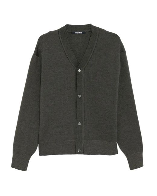 Jacquemus Black Buttoned Cardigan for men