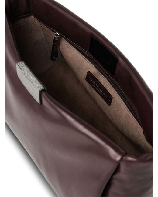 Brunello Cucinelli Brown Leather Clutch