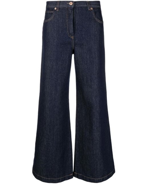 Aspesi Flared Jeans in het Blue