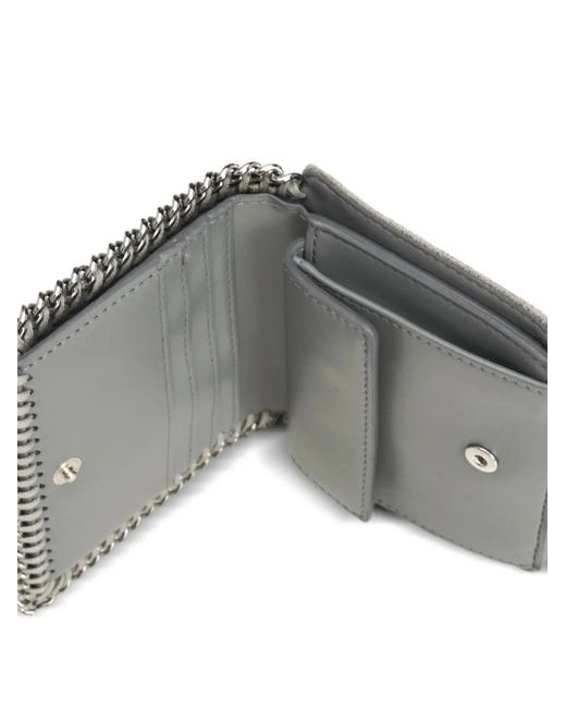 Stella McCartney Gray Falabella Chain Wallet