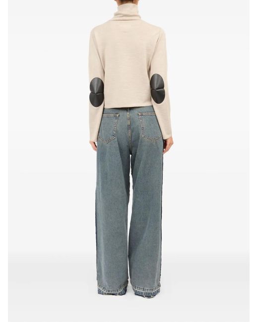 MM6 by Maison Martin Margiela モックネック ロングスリーブトップ Natural