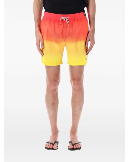 Billabong Yellow Gradient-Effect Swim Shorts for men