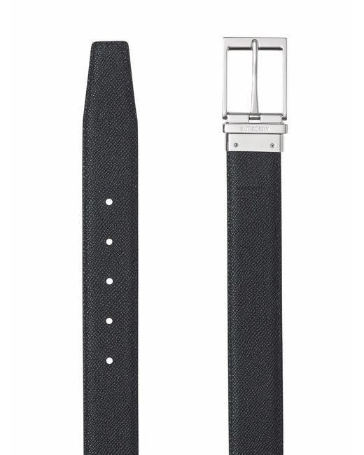 Burberry Blue Reversible Grainy Leather Belt for men