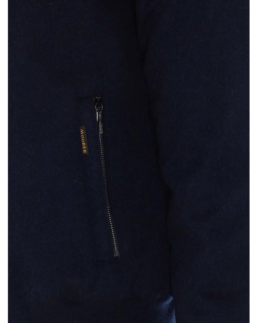 Moorer Blue Oniro Hooded Jacket for men