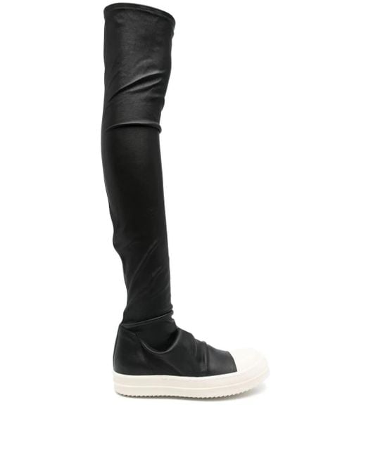 Zapatillas altas estilo calcetín Rick Owens de color Black
