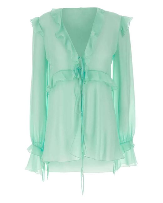 LES FILLES D'EVA ジョーゼット シャツ Green