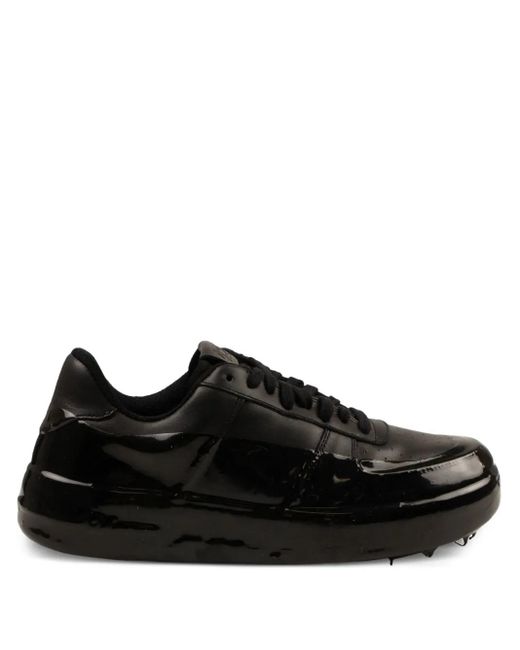 424 Black Wax Dipped Sneakers for men