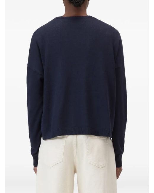 Closed Blue Crew-Neck Long-Sleeve Sweater