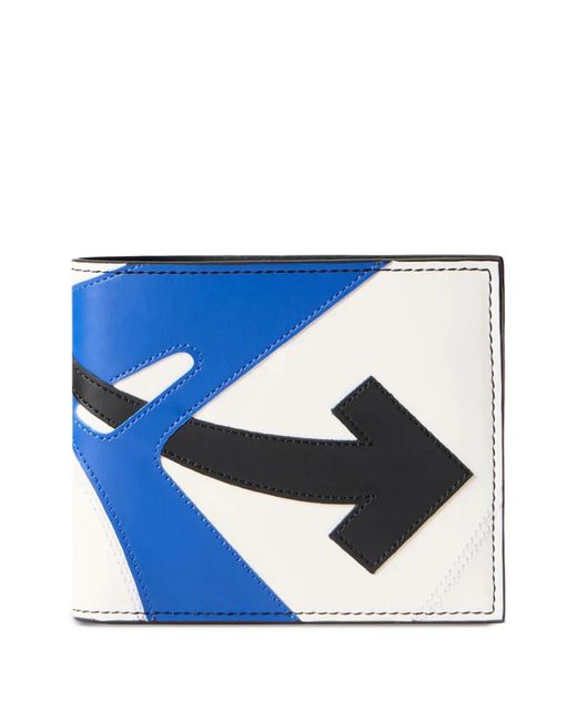 Off-White c/o Virgil Abloh Men's Blue Sneaker Bi-Fold Wallet