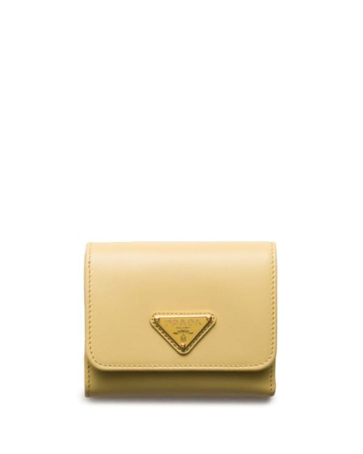 Yellow prada wallet hotsell