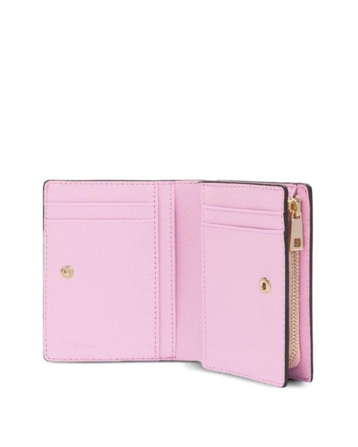 Furla Pink Camelia Logo-Plaque Zip Wallet