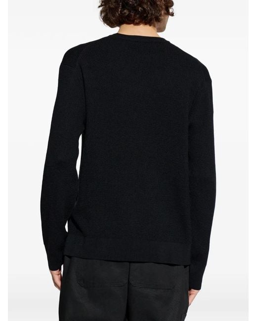 Studio Nicholson Black Pull À Col Ras De Cou for men