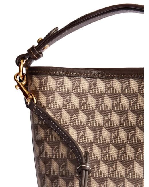 Anya Hindmarch Pink Mini I Am A Plastic Bag Bucket Bag